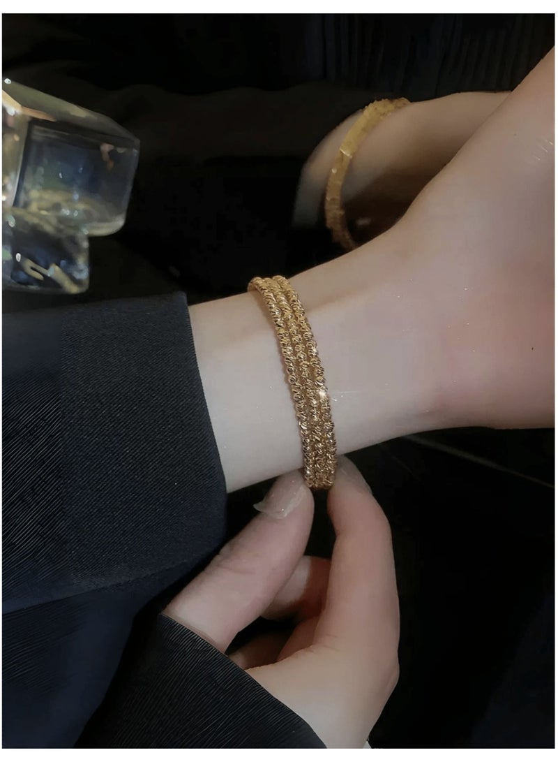 veya LUXURY GEOMETRIC MULTI-LAYER WOMEN’S BRACELET - Image 4